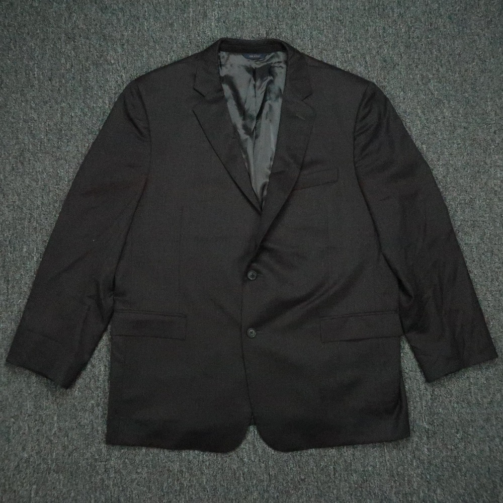 Brooks Brothers Blazer Mens 45R Charcoal Black 1818 Regent Estrato Wool Italy